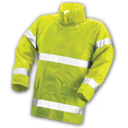 Tingley Tingley Comfort Brite 14 Mil Hi-Viz Rain Jacket,  J53122.3X